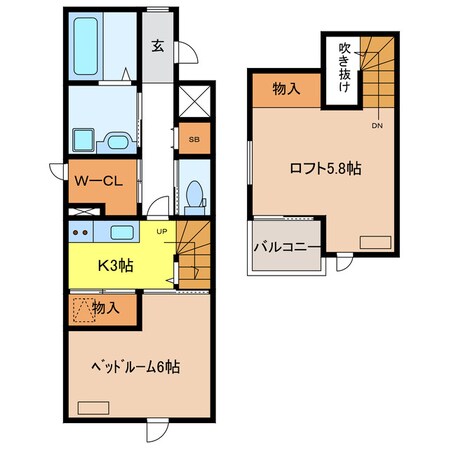 elm -A-の物件間取画像